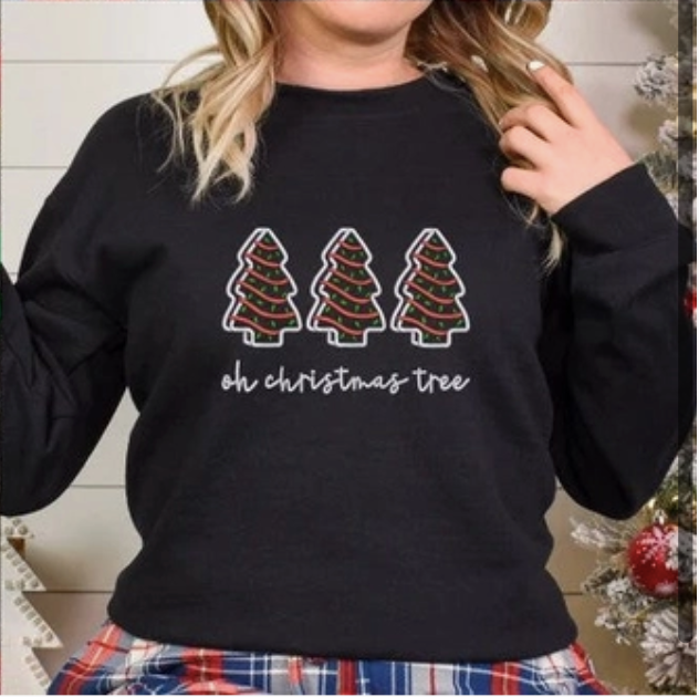 Adult & Youth Embroidered Tree Cakes Sweatshirt (Preorder)