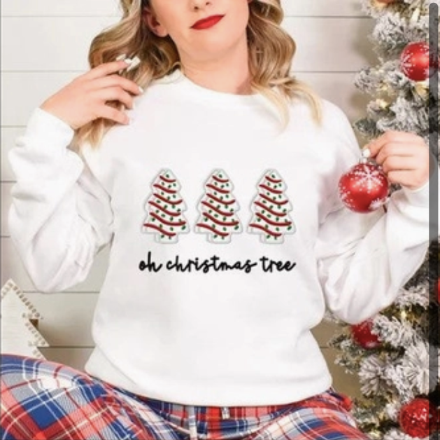 Adult & Youth Embroidered Tree Cakes Sweatshirt (Preorder)