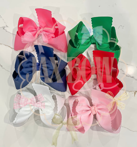 JBC Scalloped Bows