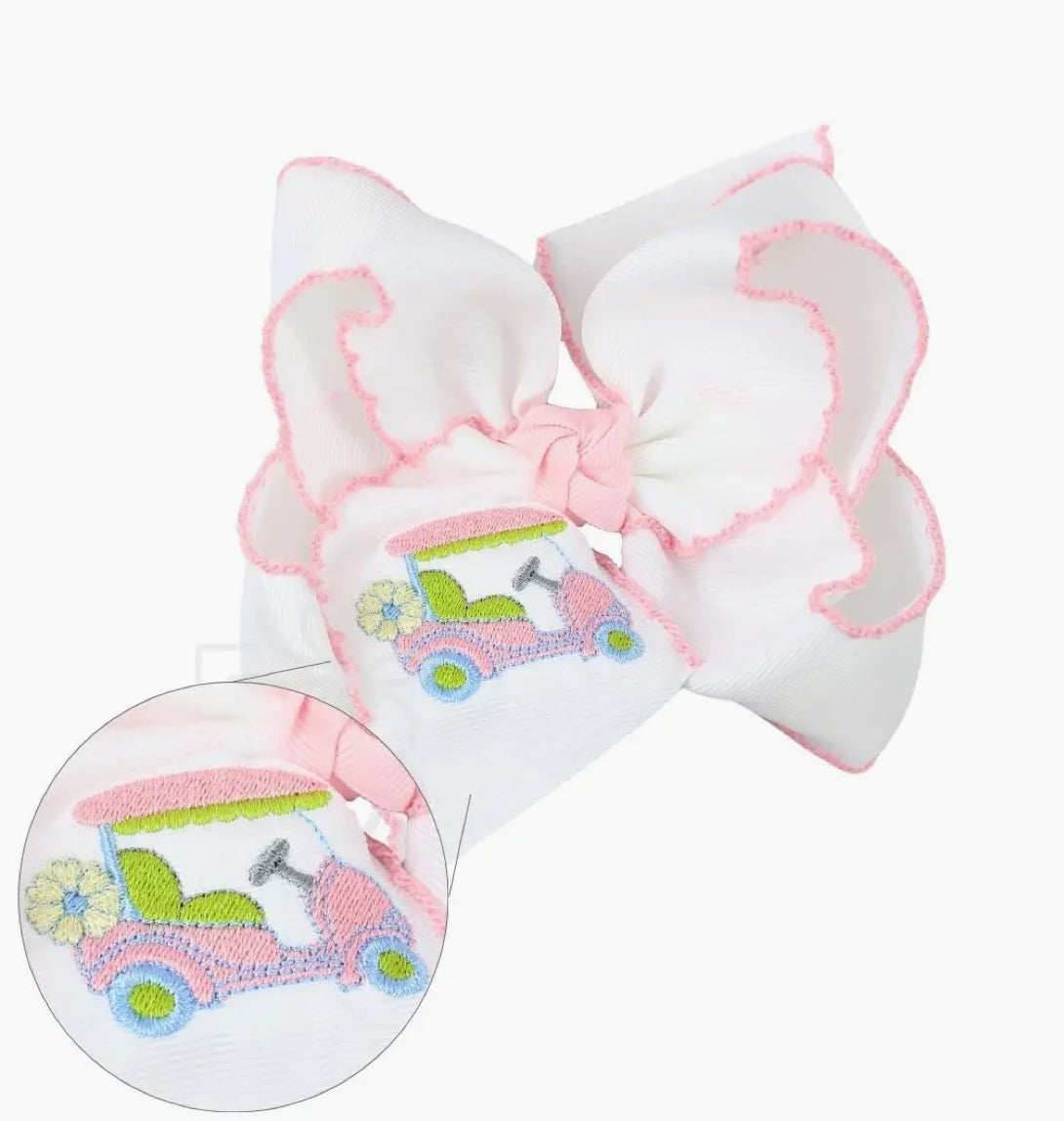 BC Embroidered Golf Cart Bow