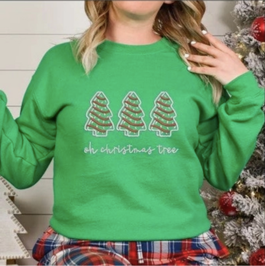 Adult & Youth Embroidered Tree Cakes Sweatshirt (Preorder)